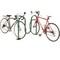 Global Industrial 41L Wave Bike Rack, Green, Flange Mount, 5-Bike Capacity 652777MGN - alternate 4